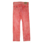 TRUE RELIGION Womens Corduroy Trousers Red Regular Straight W31 L34