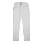 LEVI'S 519 Mens Jeans White Slim Skinny Denim W31 L34 Cotton Blend Zip