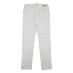 LEVI'S 519 Mens Jeans White Slim Skinny Denim W31 L34 Cotton Blend Zip