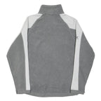 HELLY HANSEN Womens Grey & White Fleece Jacket S Polyester Blend Zip Outdoor