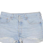 LEVI'S Womens Light Blue Denim Cut-Off Shorts M W32 Casual Classic Cotton
