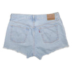 LEVI'S Womens Light Blue Denim Cut-Off Shorts M W32 Casual Classic Cotton