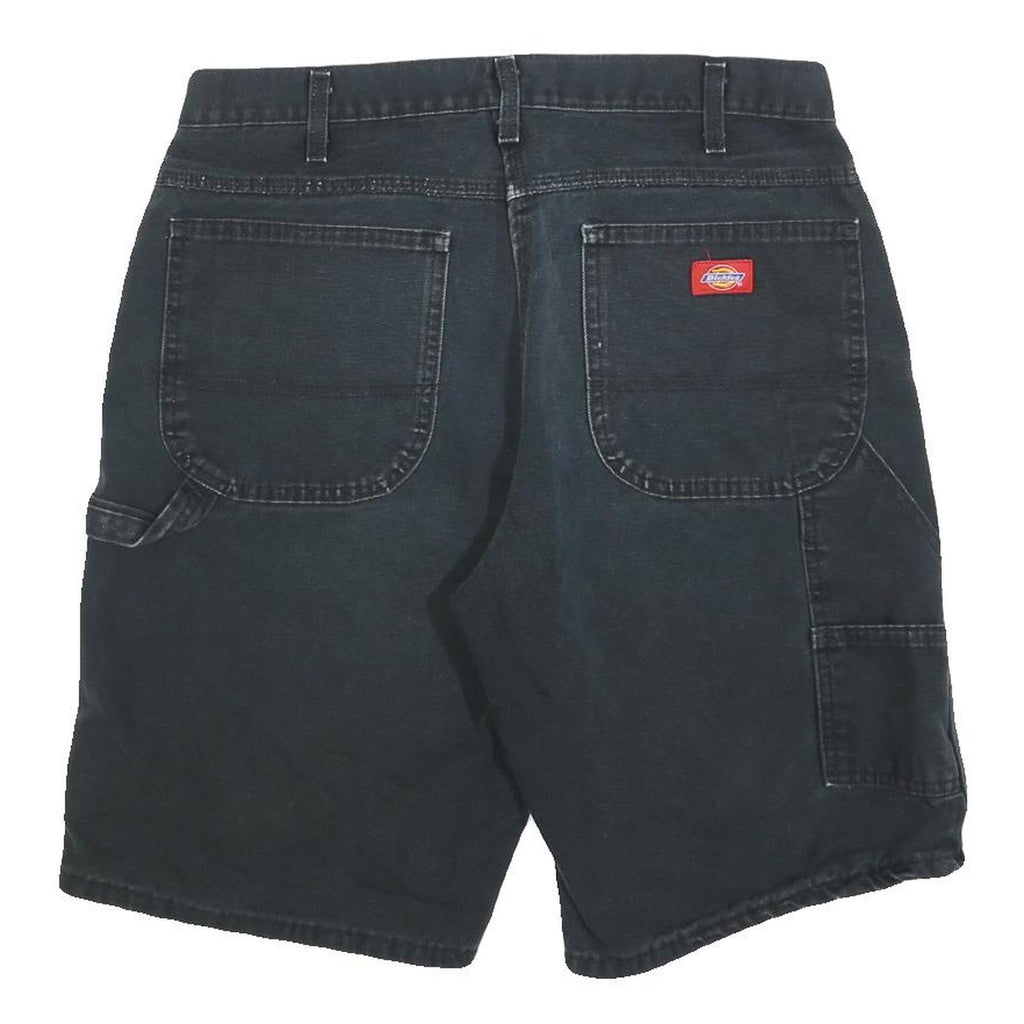 DICKIES Mens Shorts Black Casual M W32 Workwear Cotton Blend Durable