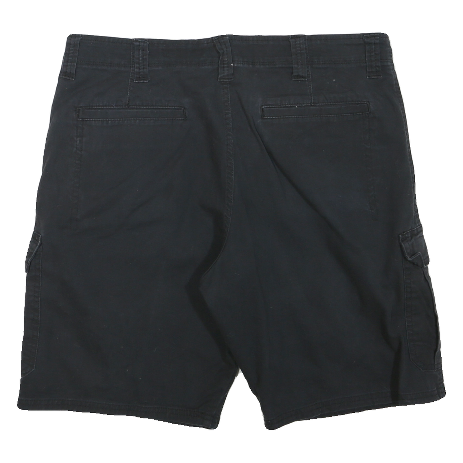 WRANGLER Mens Black Cargo Shorts L W36 Relaxed Fit Cotton Blend Comfortable