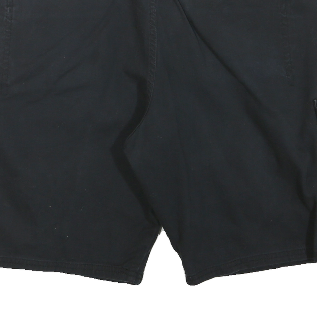 WRANGLER Mens Black Cargo Shorts L W36 Relaxed Fit Cotton Blend Comfortable