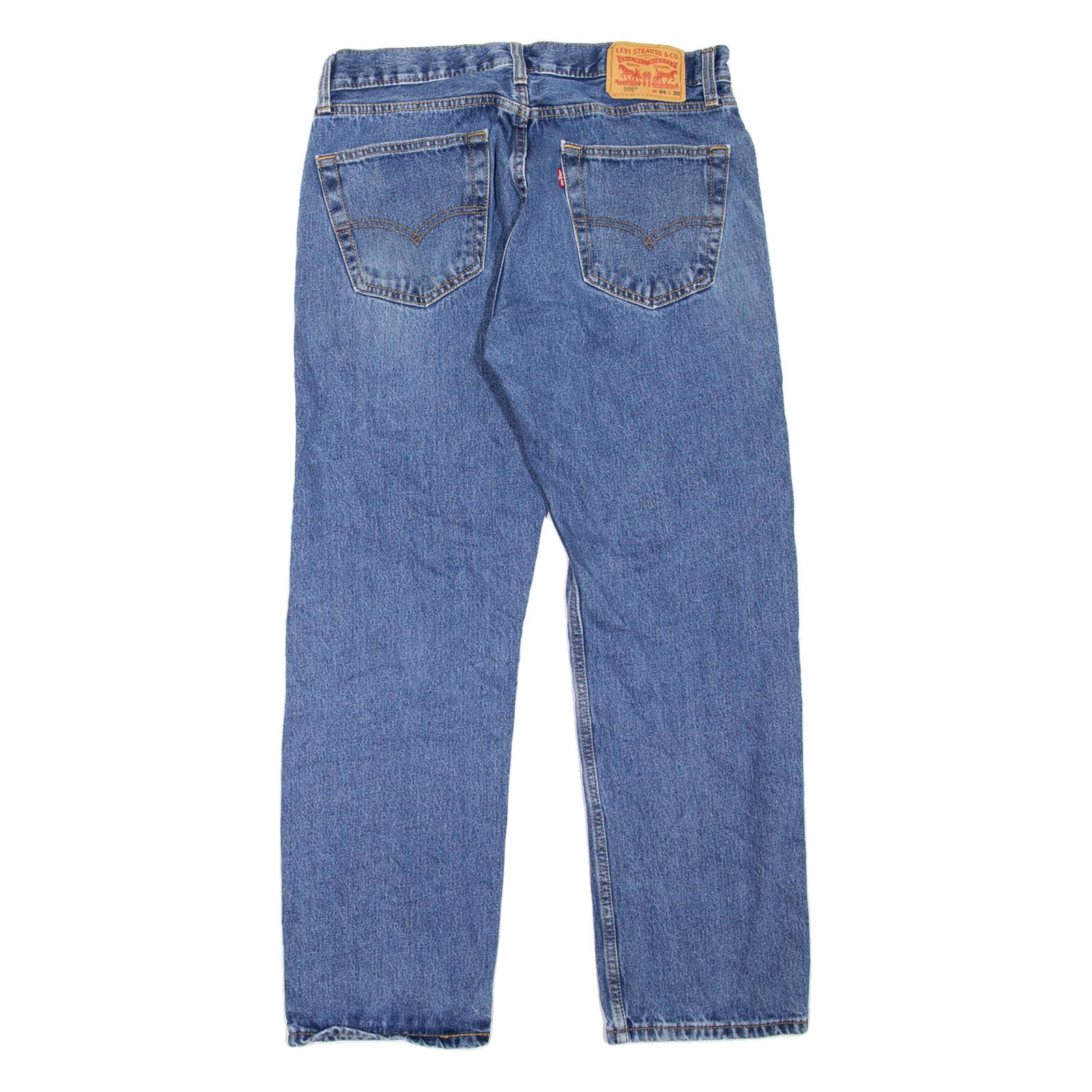 LEVI'S 505 Jeans Mens Blue Regular Straight W31 L23