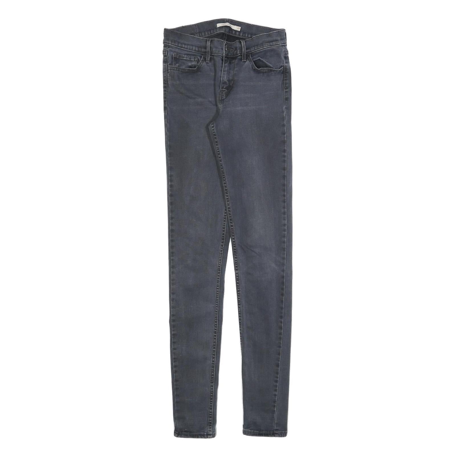 LEVI'S 710 Womens Jeans Blue Slim Skinny Denim Medium W27 L34 Stretch Cotton