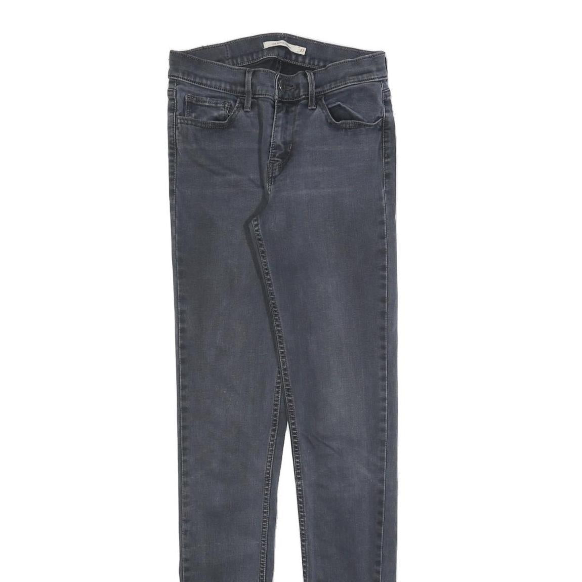 LEVI'S 710 Womens Jeans Blue Slim Skinny Denim Medium W27 L34 Stretch Cotton
