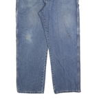 DICKIES Mens Blue Regular Fit Straight Leg Denim W40 L30 Casual Workwear Jeans