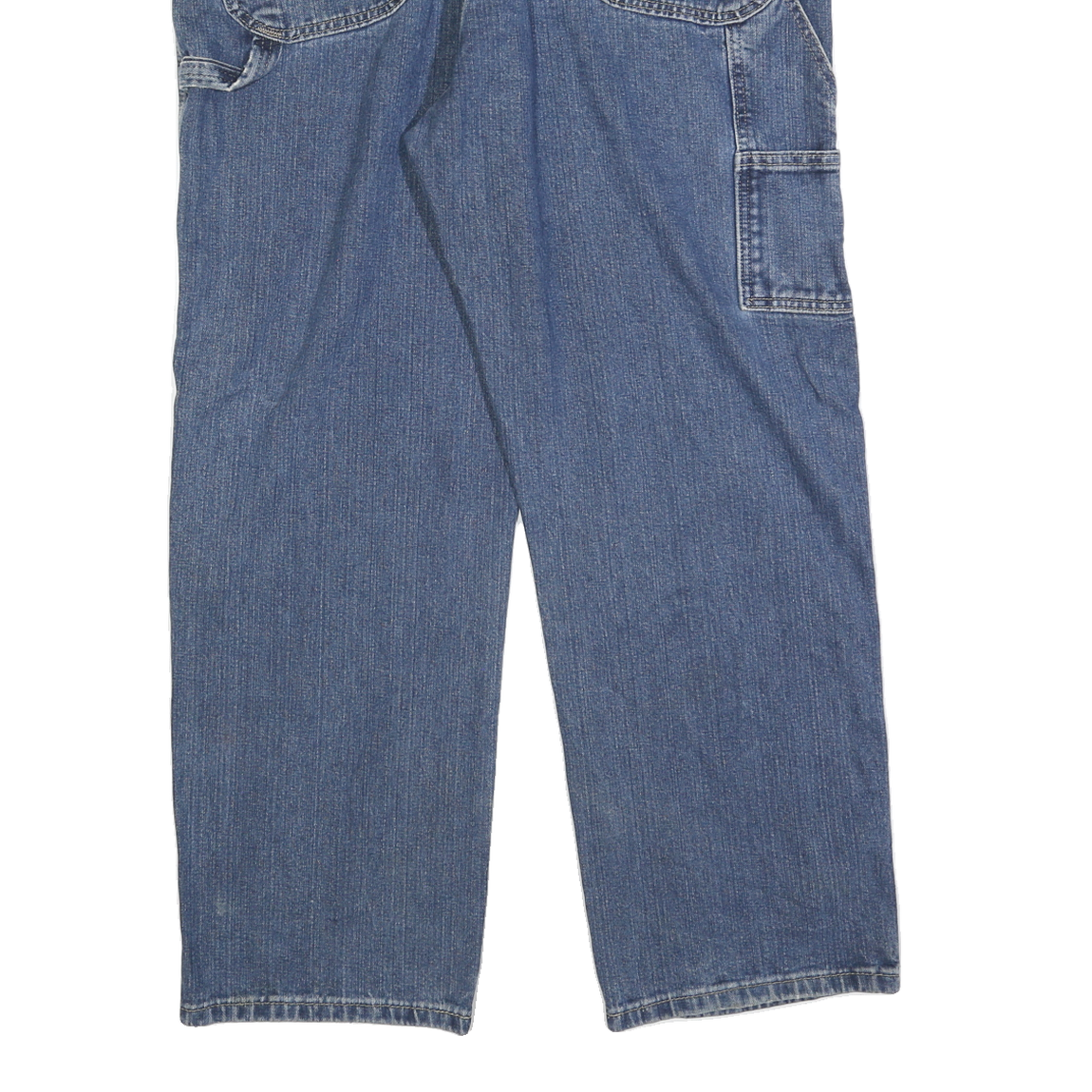 DICKIES Mens Blue Regular Fit Straight Leg Denim W40 L30 Casual Workwear Jeans