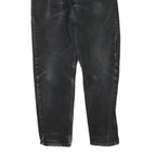 CARHARTT Womens Regular Fit Black Denim Relaxed Straight Jeans W30 L28 Zip