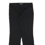 DICKIES Womens Cotton Blend Black Relaxed Straight Trousers W32 L30 Workwear