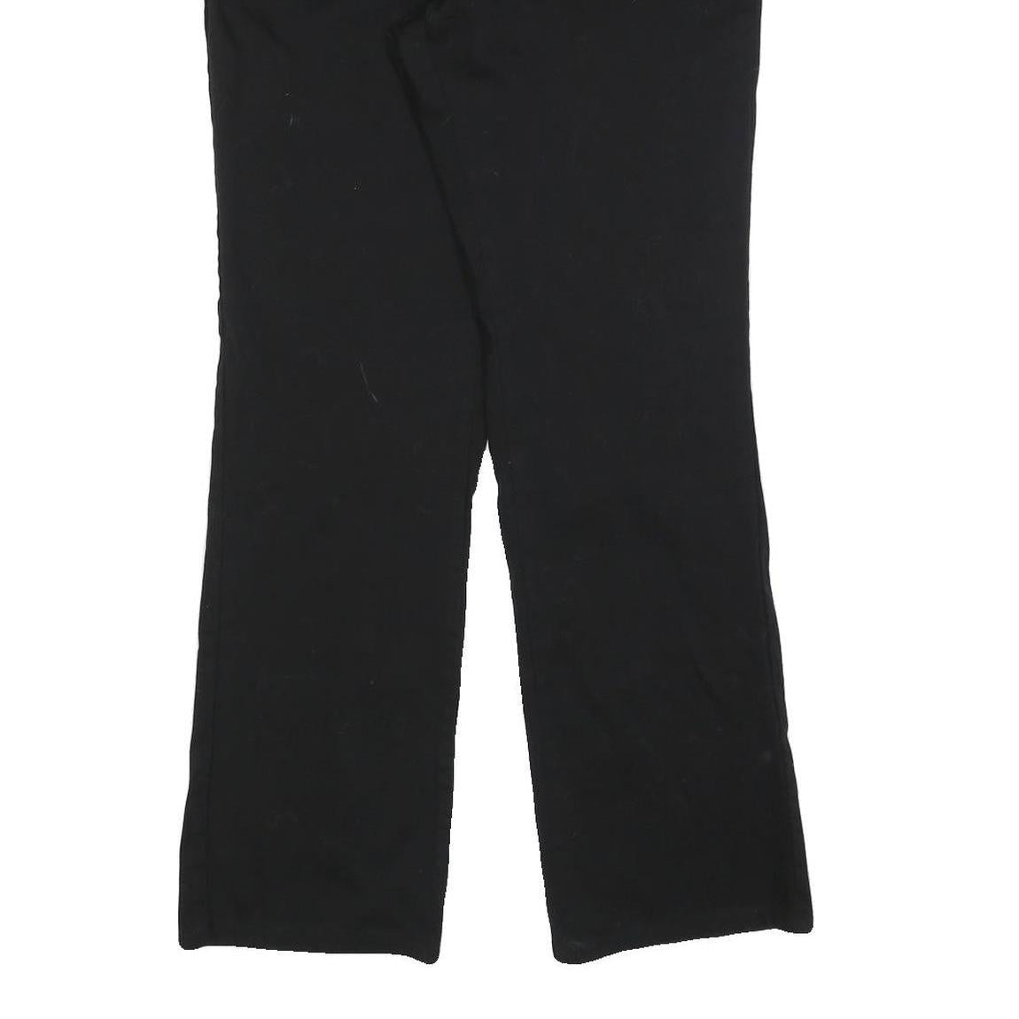 DICKIES Womens Cotton Blend Black Relaxed Straight Trousers W32 L30 Workwear