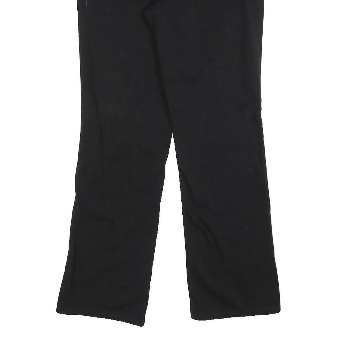 DICKIES Womens Cotton Blend Black Relaxed Straight Trousers W32 L30 Workwear