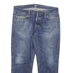 CARHARTT Mens Regular Fit Blue Denim Jeans W36 L26 Zip Closure Classic Style