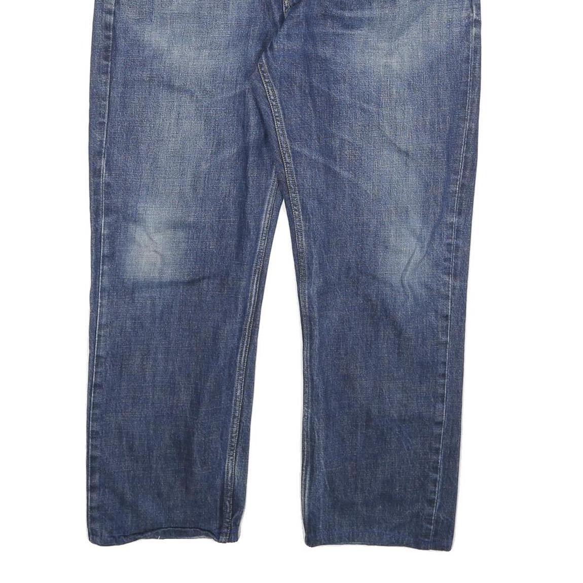 CARHARTT Mens Regular Fit Blue Denim Jeans W36 L26 Zip Closure Classic Style