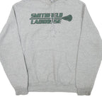 CHAMPION Mens Grey Smithfield Lacrosse Hoodie S Cotton Blend Pullover