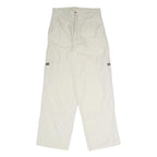 HERE & THERE Womens Polyester Blend Beige Regular Cargo Trousers W28 L30 Casual