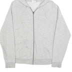 CHAMPION Mens Grey Zip Up Hoodie M Cotton Blend Casual Sweatshirt