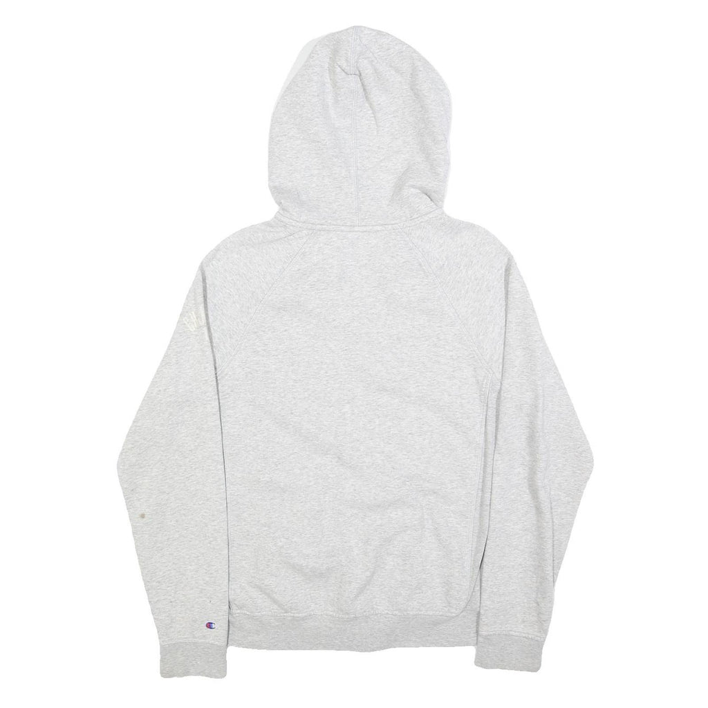 CHAMPION Mens Grey Zip Up Hoodie M Cotton Blend Casual Sweatshirt