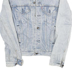 LEVI'S Womens Blue Cotton Blend Denim Jacket S Button Plain Classic Fit