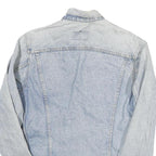 LEVI'S Womens Blue Cotton Blend Denim Jacket S Button Plain Classic Fit