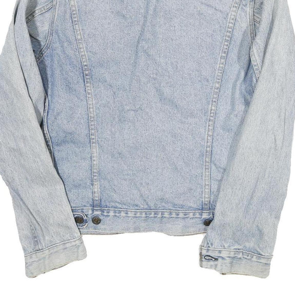 LEVI'S Womens Blue Cotton Blend Denim Jacket S Button Plain Classic Fit