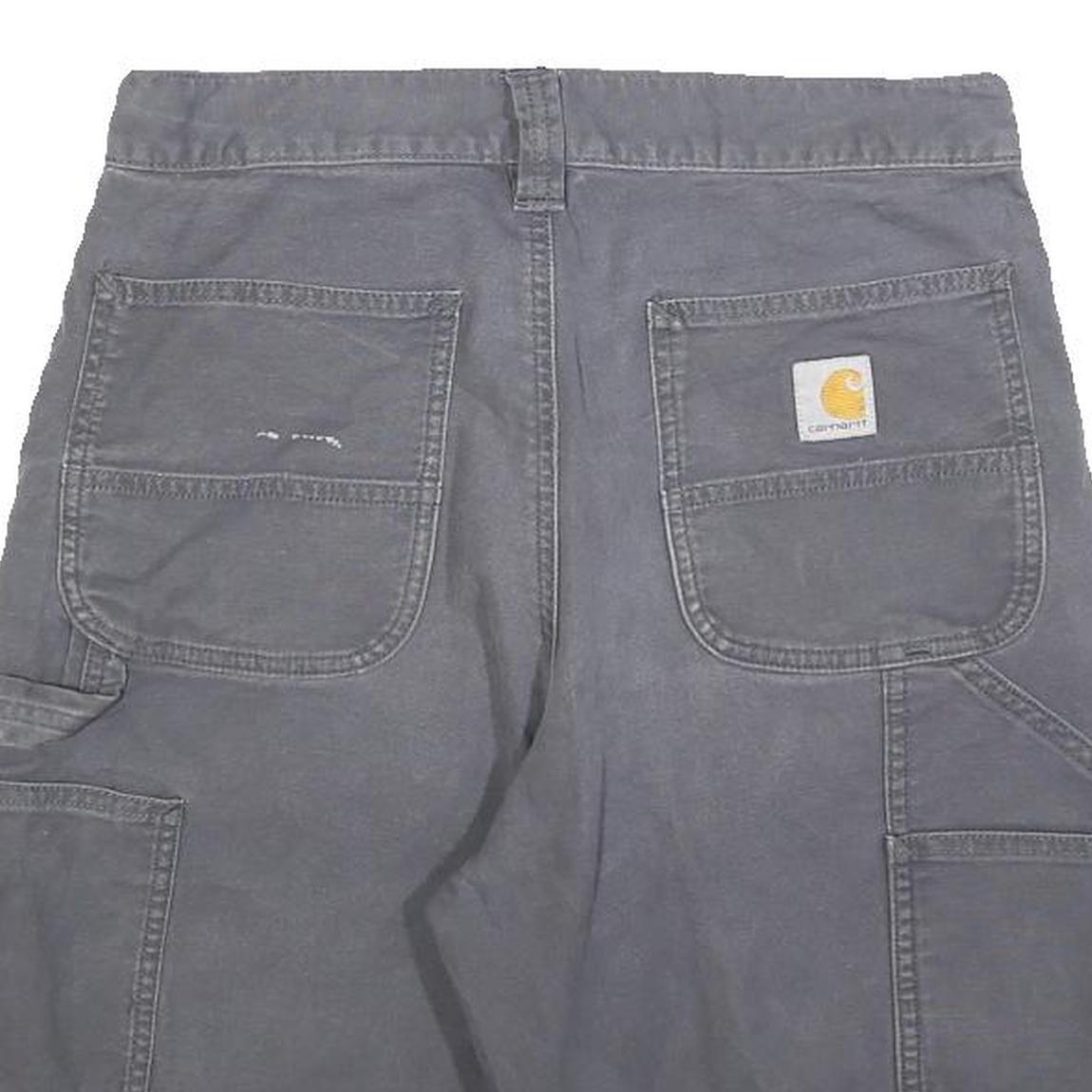CARHARTT Mens Shorts Grey Casual Relaxed Fit M W30 Workwear Pockets