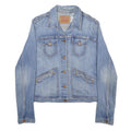 LEVI'S Girls Blue Denim Jacket L Cotton Blend Classic Button Closure Casual