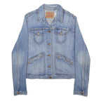LEVI'S Girls Blue Denim Jacket L Cotton Blend Classic Button Closure Casual