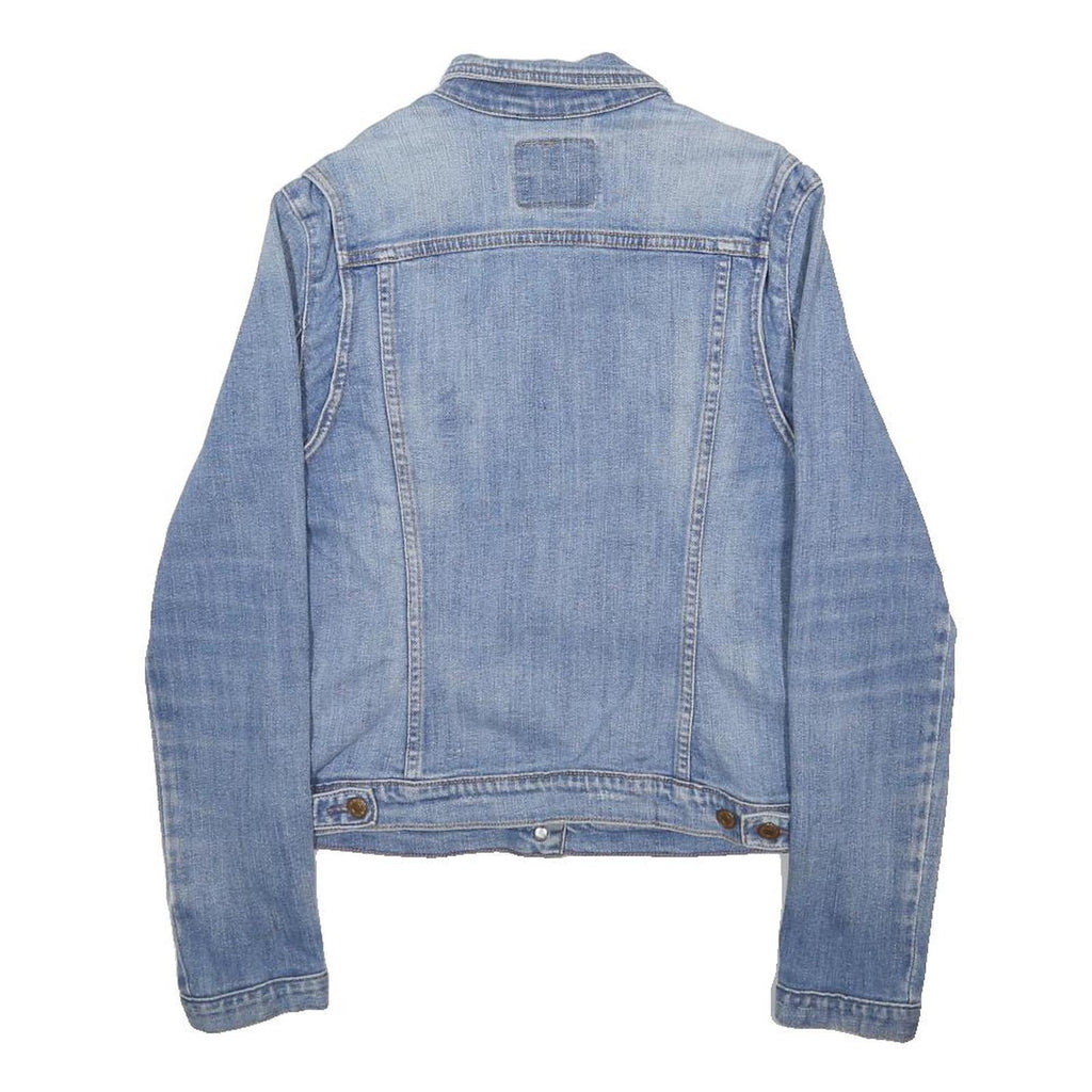 LEVI'S Girls Blue Denim Jacket L Cotton Blend Classic Button Closure Casual