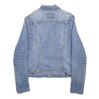 LEVI'S Girls Blue Denim Jacket L Cotton Blend Classic Button Closure Casual