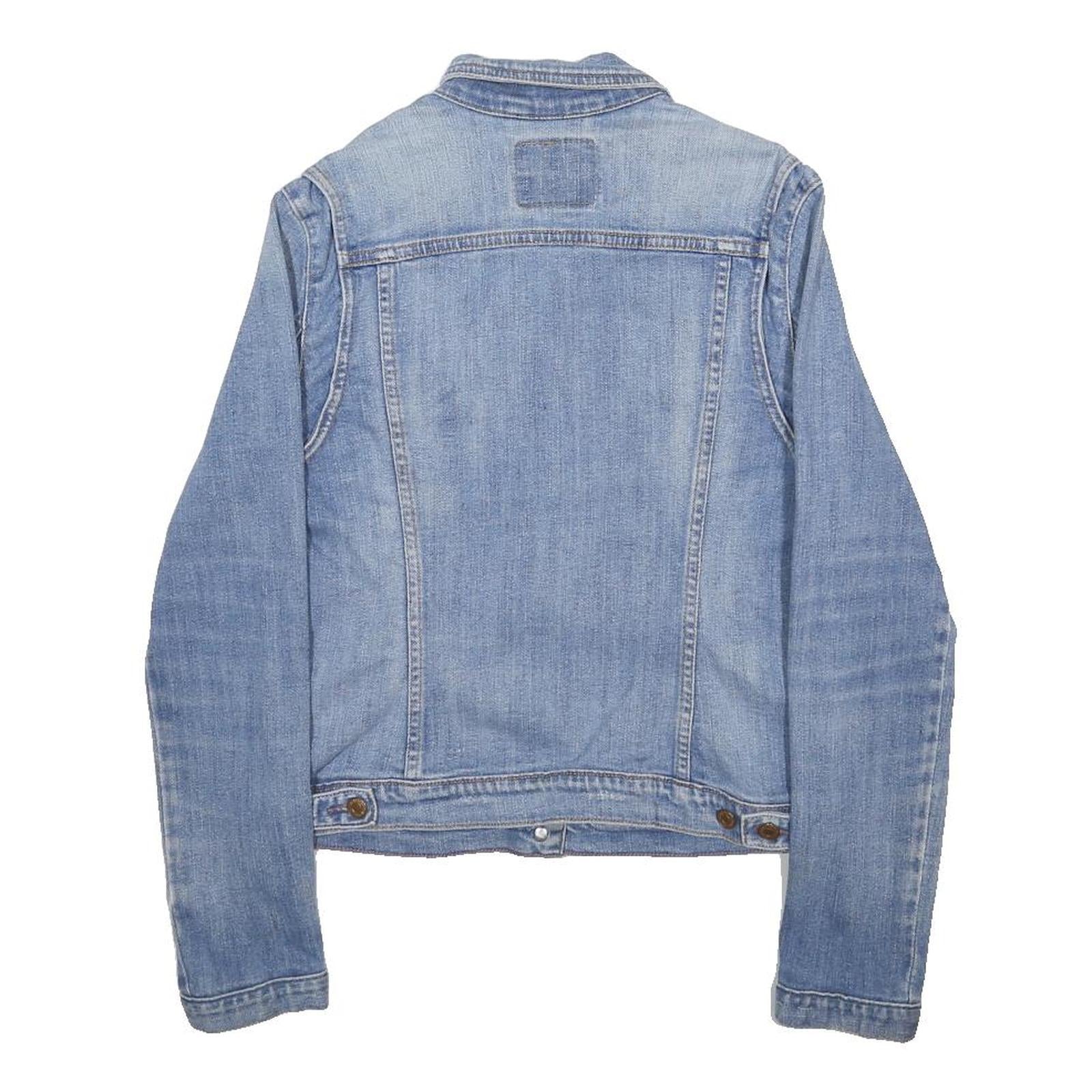 LEVI'S Girls Blue Denim Jacket L Cotton Blend Classic Button Closure Casual