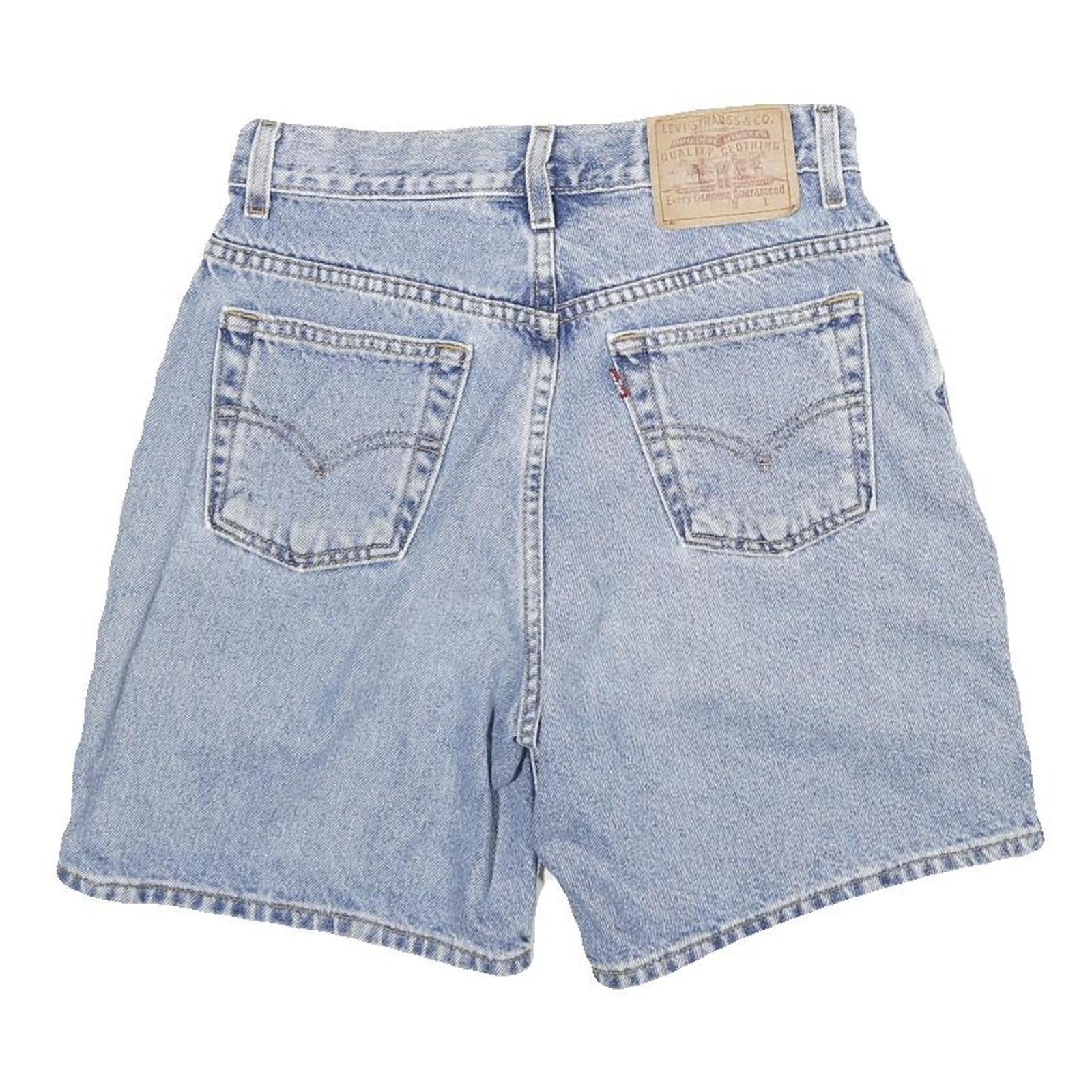 LEVI'S Womens Denim Blue Classic Shorts M W28 Cotton Blend Casual Summer