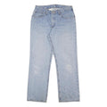 CARHARTT Womens Regular Fit Light Blue Denim Jeans W30 L30 Straight Cotton Zip