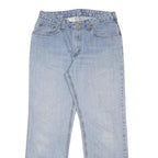 CARHARTT Womens Regular Fit Light Blue Denim Jeans W30 L30 Straight Cotton Zip