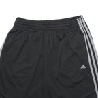 ADIDAS Mens Black Sports Shorts M W28 Polyester Three Stripes Casual Gym