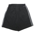 ADIDAS Mens Black Sports Shorts M W28 Polyester Three Stripes Casual Gym