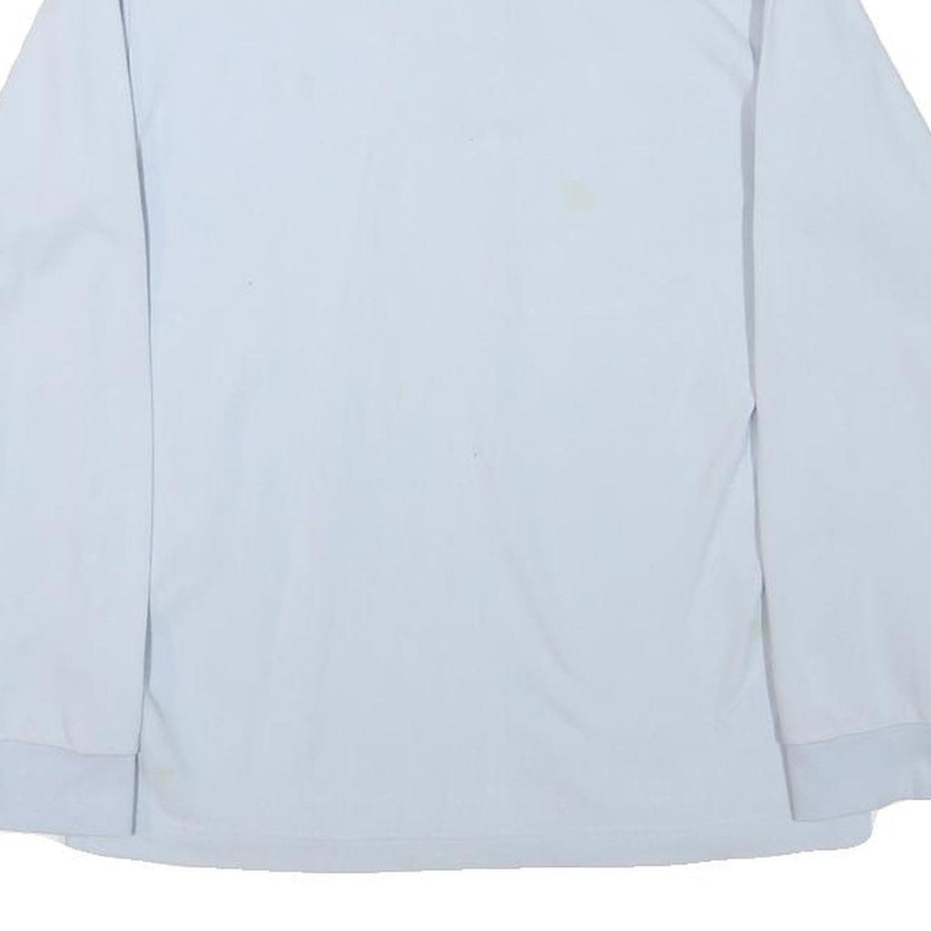 FRED PERRY Boys White Long Sleeve Plain Polo Shirt 14Y Cotton Blend Classic