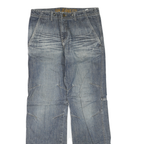 GIA JEANS CO Womens Regular Fit Denim Jeans Blue W32 L32 Casual Streetwear