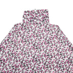 WHY NOT Womens Pink & Black Animal Print Nylon Jacket L Woven Oversized