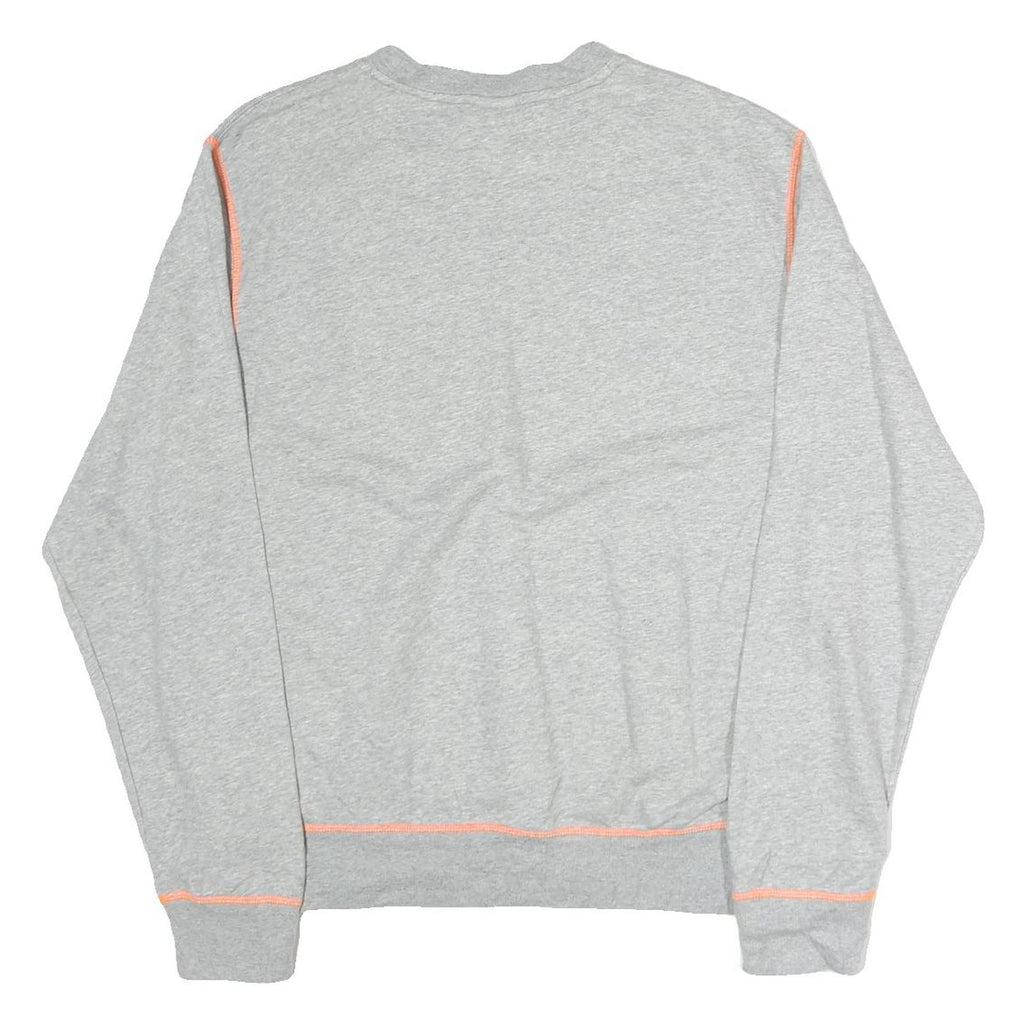 NIKE Mens Grey Sweatshirt Just Do It Crew Neck M Lightweight Cotton Pullover