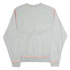 NIKE Mens Grey Sweatshirt Just Do It Crew Neck M Lightweight Cotton Pullover