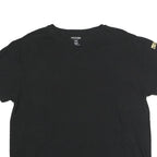 TRUE RELIGION Mens Black Gold Logo T-Shirt L Short Sleeve Crew Neck Cotton