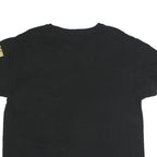 TRUE RELIGION Mens Black Gold Logo T-Shirt L Short Sleeve Crew Neck Cotton