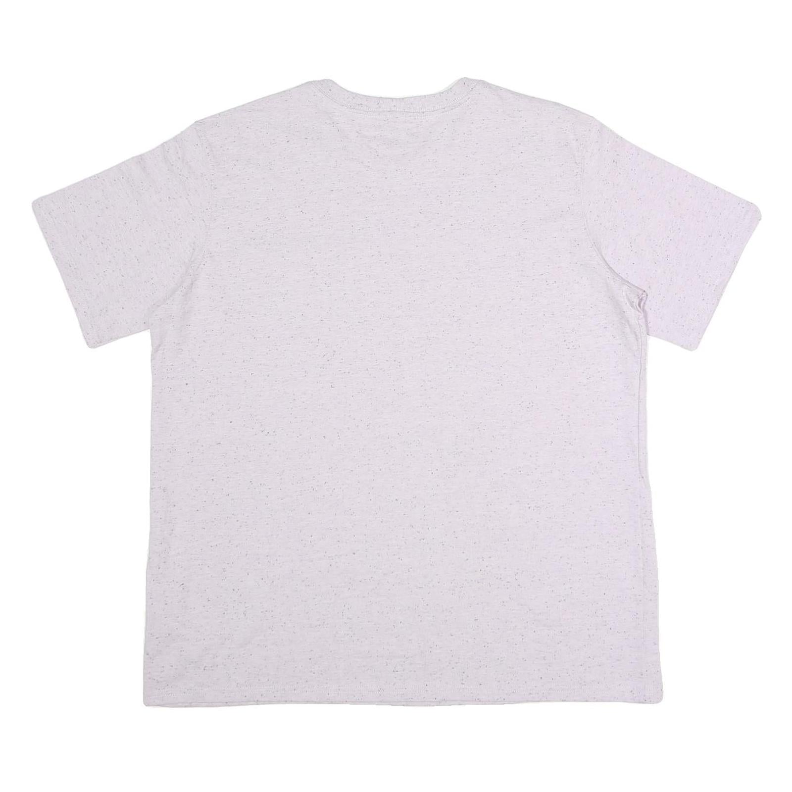 CARHARTT Womens White Speckled T-Shirt XL Short Sleeve Crew Neck Pocket Casual