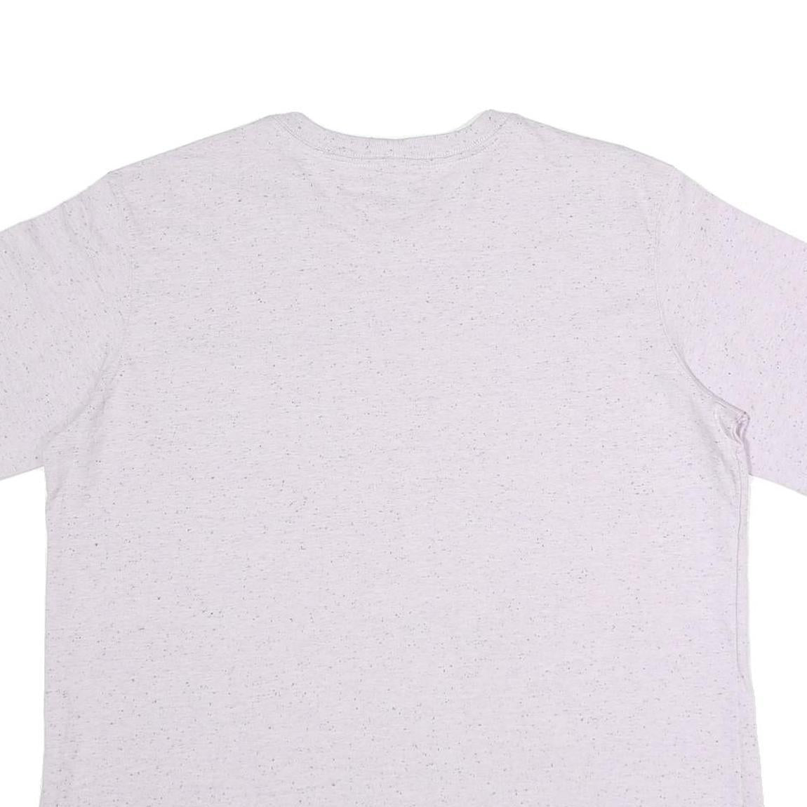 CARHARTT Womens White Speckled T-Shirt XL Short Sleeve Crew Neck Pocket Casual