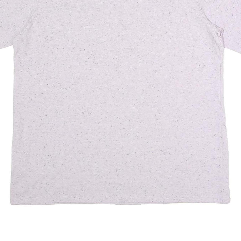 CARHARTT Womens White Speckled T-Shirt XL Short Sleeve Crew Neck Pocket Casual