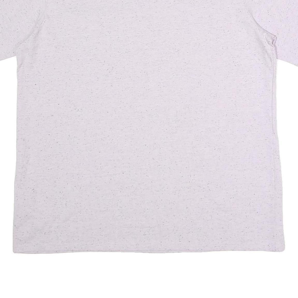 CARHARTT Womens White Speckled T-Shirt XL Short Sleeve Crew Neck Pocket Casual