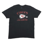 FANATICS Mens Black Chiefs Super Bowl Champions Graphic T-Shirt XL Short Sleeve